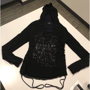 Bebe Sport Hooded Pullover | Size L | EUC